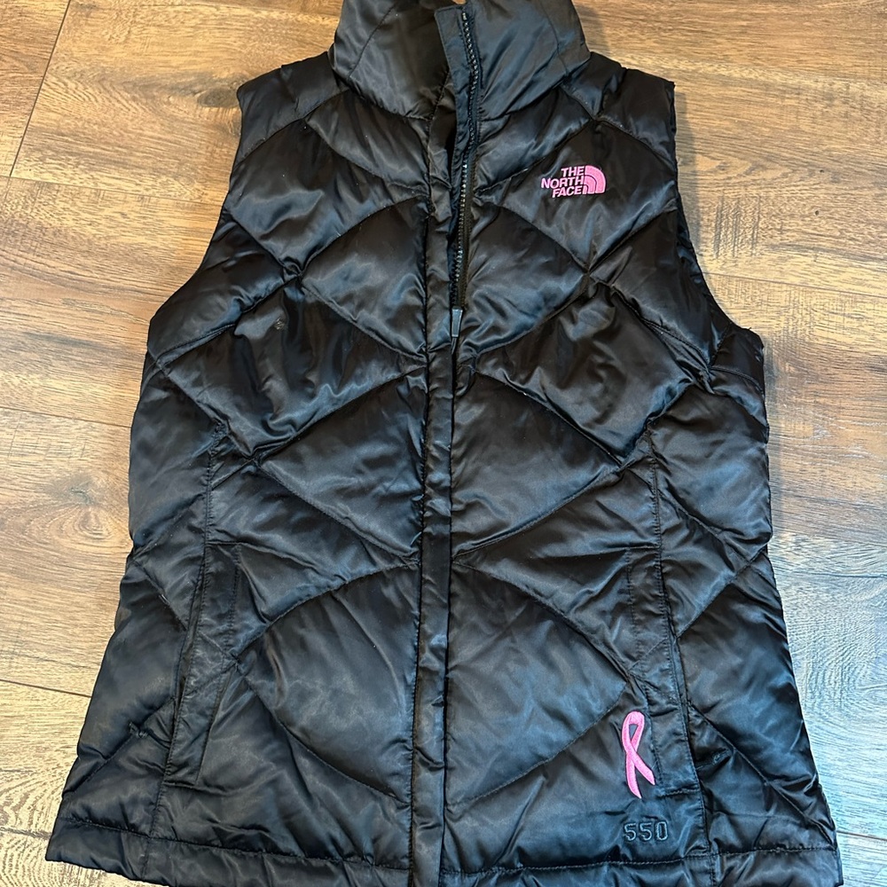 The north face women’s puff / down vest, breast cancer edition